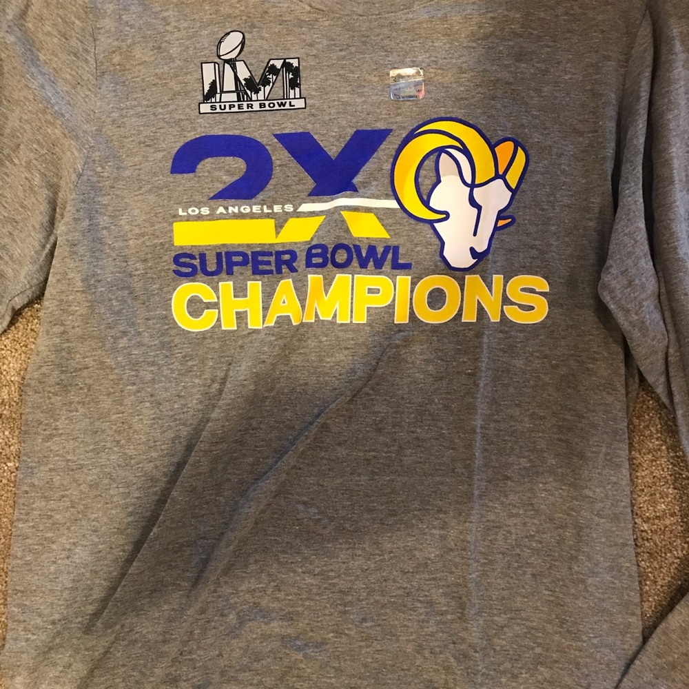 Nike super bowl nfl t-shirt drifit la rams Los angeles lvi lvii eagles kc chiefs
